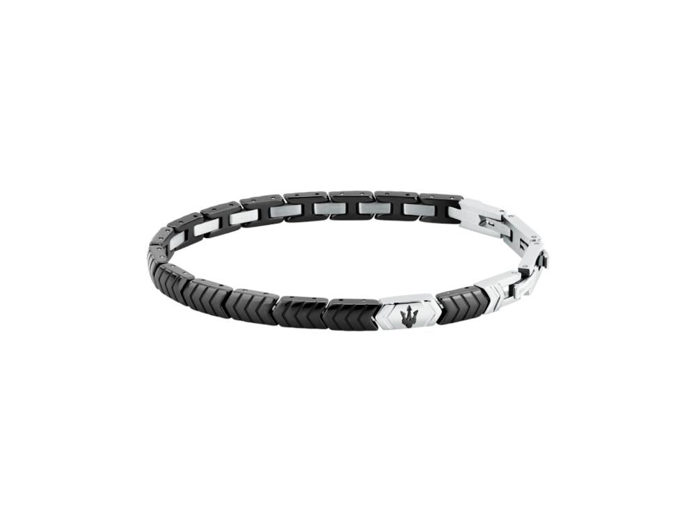 Pulsera Maserati Gioielli Ceramic, Acero, Negro, JM226ATZ86