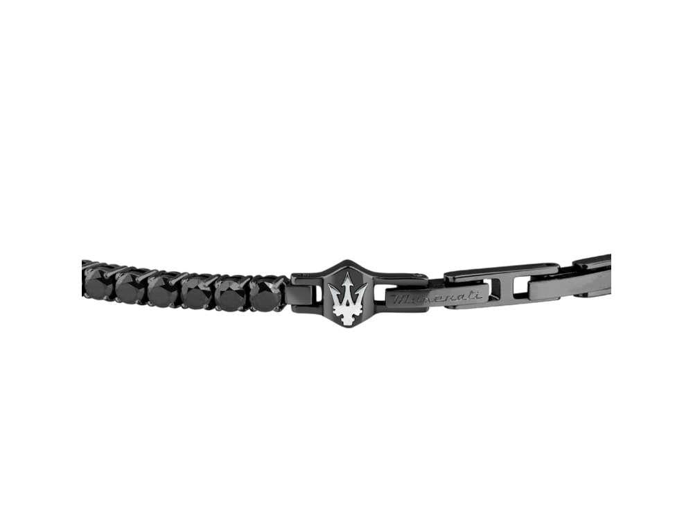Pulsera Maserati Gioielli Tennis, Acero, Gun metal, JM425AVC08