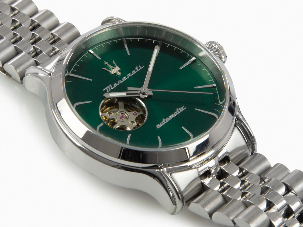 Reloj Automático Maserati Epoca, Verde, 42 mm, Cristal mineral, R8823118010