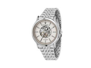 Reloj Automático Maserati Epoca, Blanco, 42 mm, Cristal mineral, R8823138001