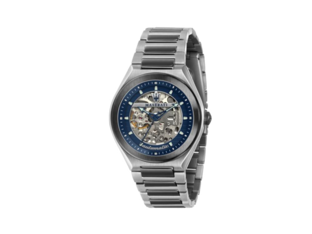 Reloj Automático Maserati Triconic, Azul, 40 mm, Cristal mineral, R8823139003