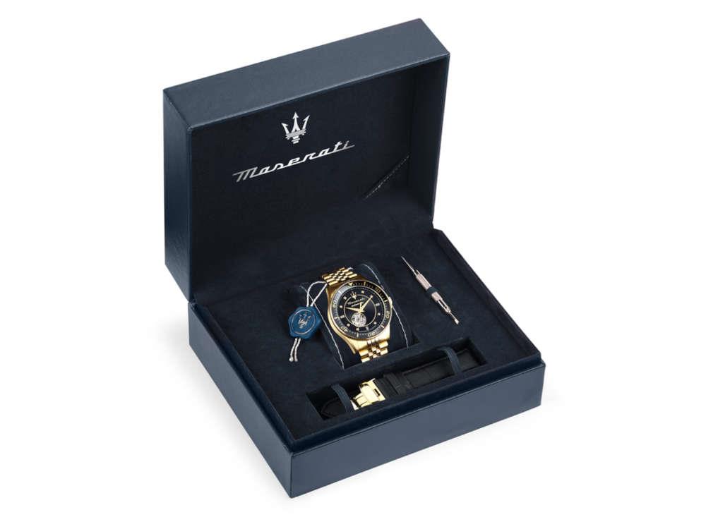 Reloj Automático Maserati Sfida, Negro, 44 mm, Edición Especial, R8823140012