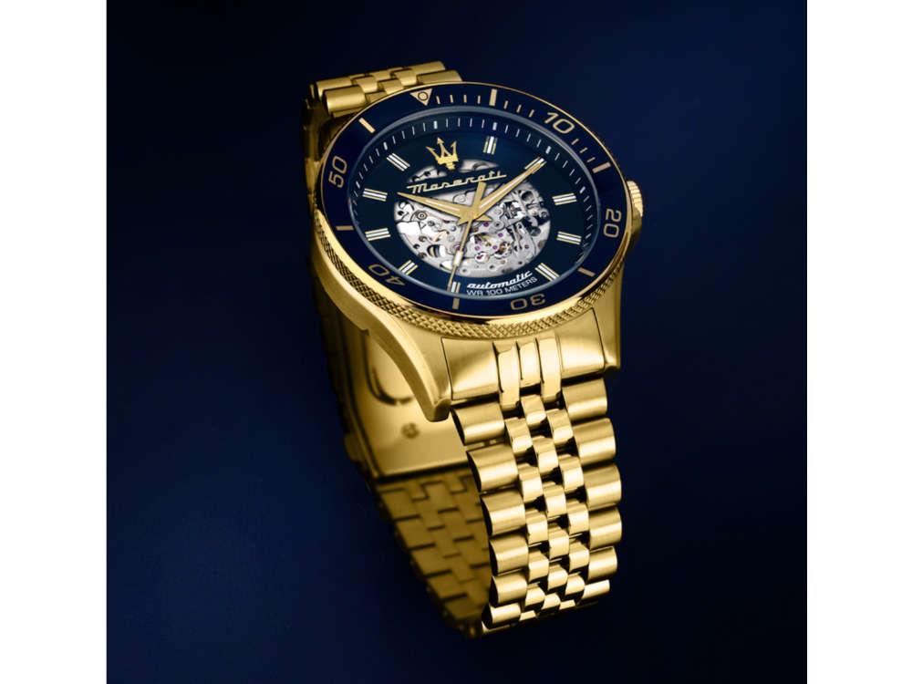 Reloj Automático Maserati Sfida, Azul, 44 mm, Edición Especial, R8823140017