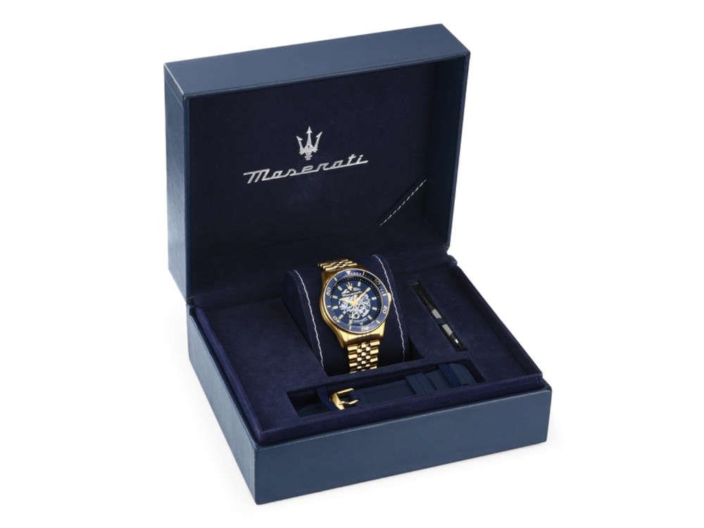 Reloj Automático Maserati Sfida, Azul, 44 mm, Edición Especial, R8823140017