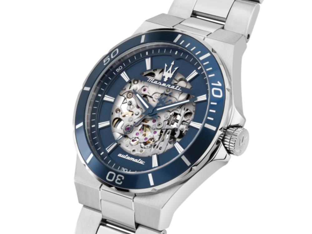 Reloj Automático Maserati Sfida, Azul, 41 mm, Cristal mineral, R8823140019