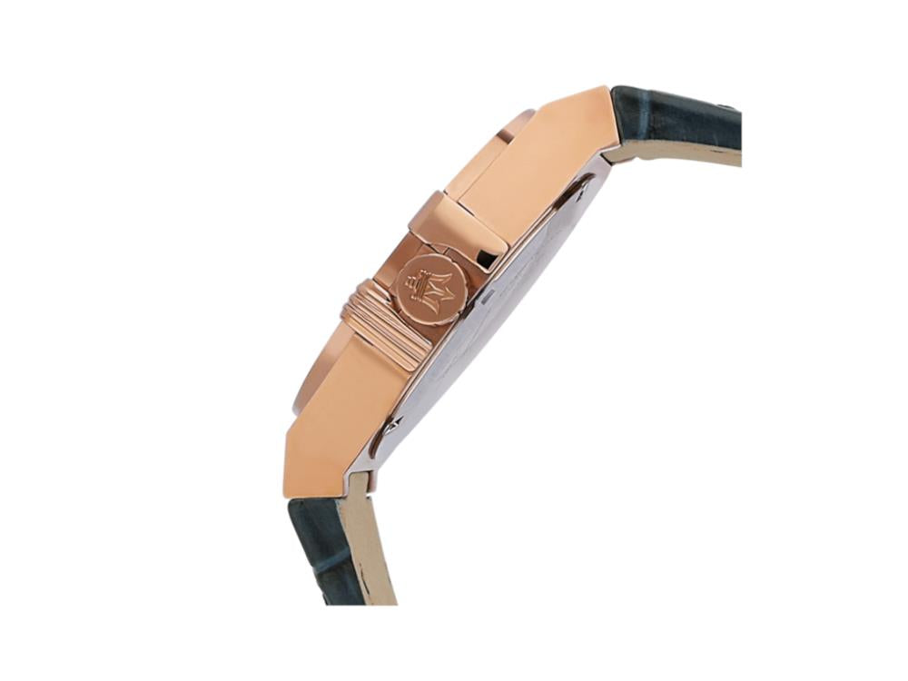 Reloj de Cuarzo Maserati Potenza, PVD Oro Rosa, Azul, 42 mm, R8851108027