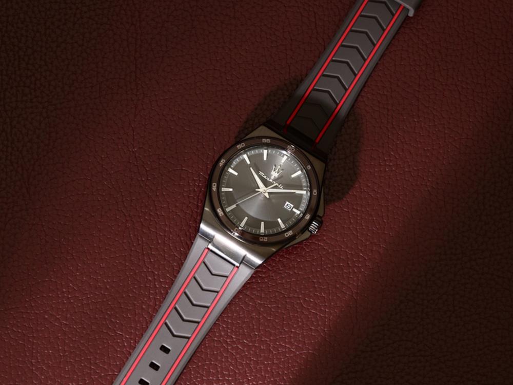 Reloj de Cuarzo Maserati Velocitá Slim, PVD Gun Metal, Gris, 40 mm, R8851153004