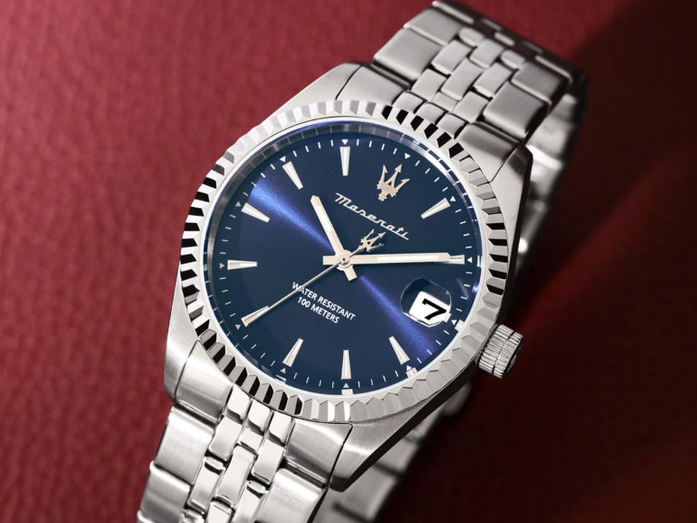 Reloj de Cuarzo Maserati Competizione, Azul, 41 mm, Cristal mineral R8853100056
