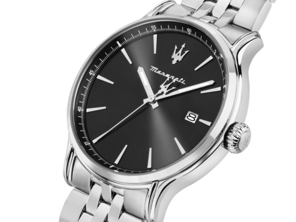 Reloj de Cuarzo Maserati Epoca Slim, Negro, 40 mm, Cristal mineral, R8853118030