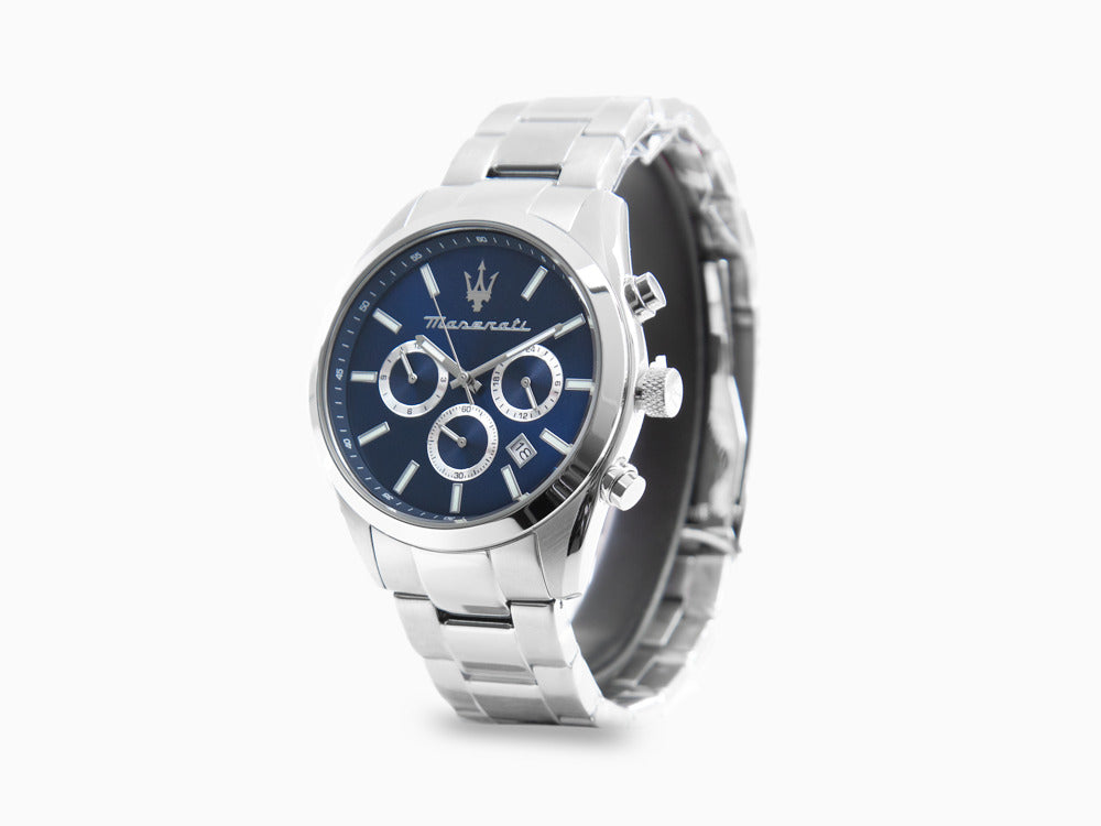 Reloj de Cuarzo Maserati Attrazione, Azul, 43 mm, Cristal mineral, R8853151005