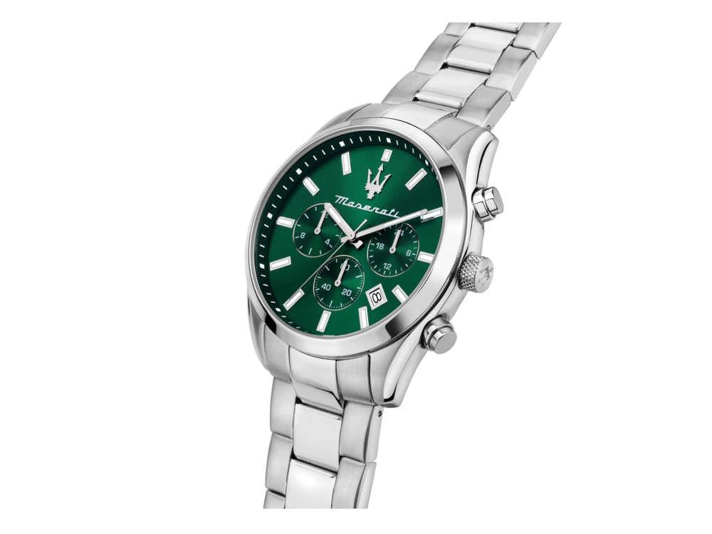 Reloj de Cuarzo Maserati Attrazione, Verde, 43 mm, Cristal mineral, R8853151011
