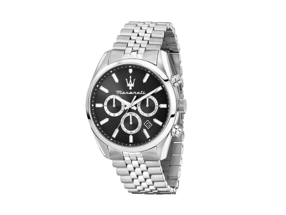 Reloj de Cuarzo Maserati Attrazione, Negro, 43 mm, Cristal mineral, R8853151022