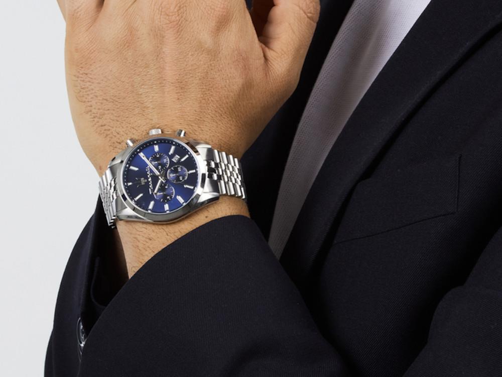 Reloj de Cuarzo Maserati Attrazione, Azul, 43 mm, Cristal mineral, R8853151025