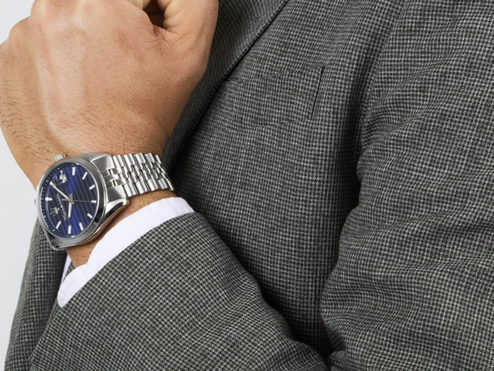 Reloj de Cuarzo Maserati Attrazione, Azul, 43 mm, Cristal mineral, R8853151028