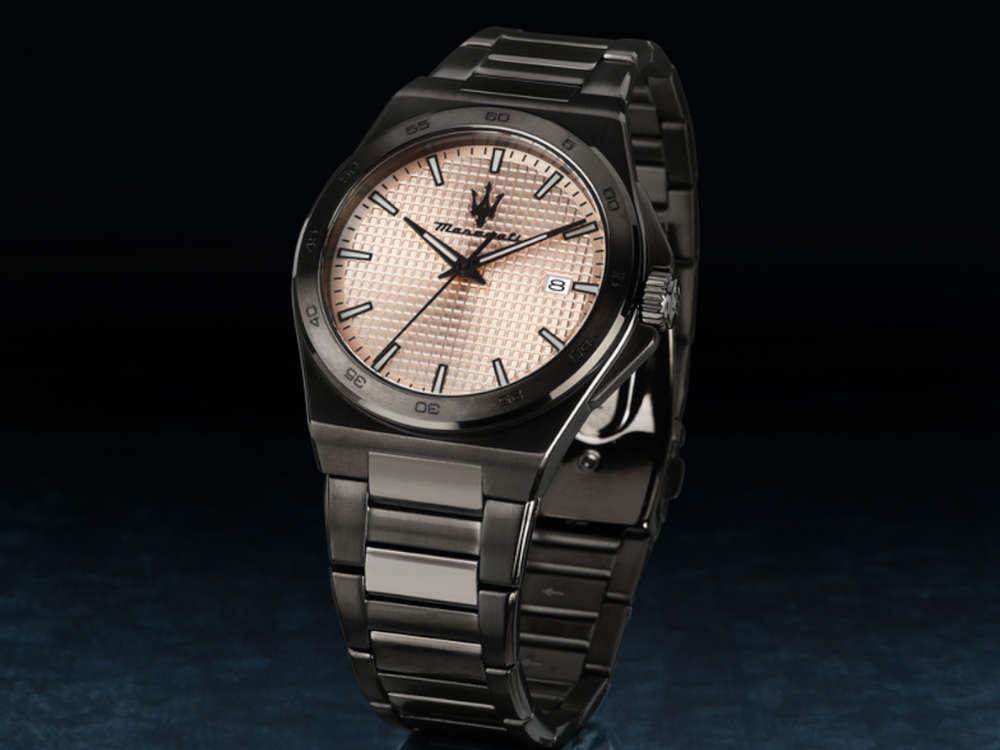 Reloj de Cuarzo Maserati Velocitá Slim, PVD, Oro rosa, 40 mm, R8853153007