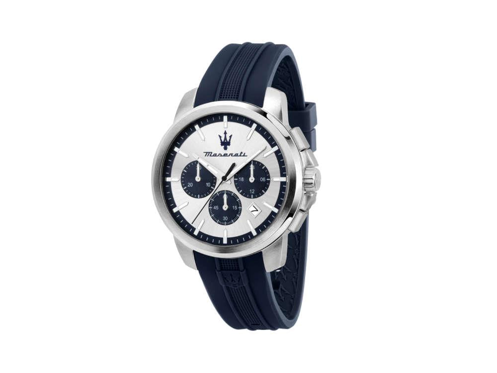 Reloj de Cuarzo Maserati Successo, Plata, 42 mm, Cristal mineral R8871621042