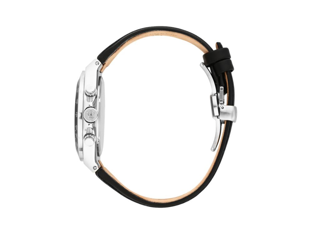 Reloj de Cuarzo Maserati Sfida, Negro, 41 mm, Cristal mineral, R8871640008