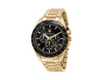 Reloj de Cuarzo Maserati Traguardo, PVD Oro, Negro, 45 mm, R8873612041