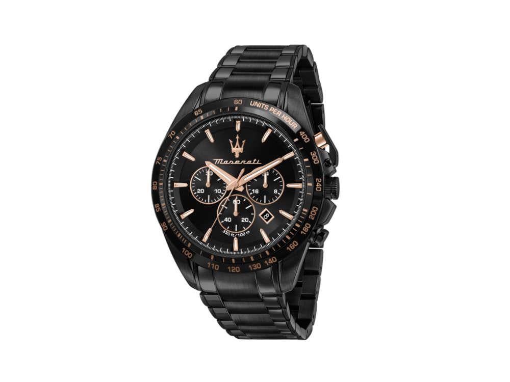 Reloj de Cuarzo Maserati Traguardo, PVD, Negro, 45 mm, R8873612048