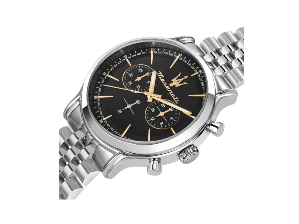 Reloj de Cuarzo Maserati Epoca, Negro, 42 mm, Cristal mineral, R8873618017