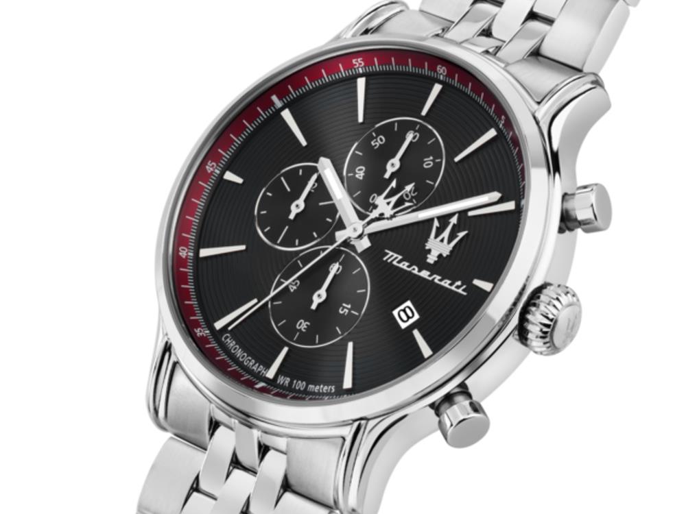 Reloj de Cuarzo Maserati Epoca Slim, Negro, 40 mm, Cristal mineral, R8873618037