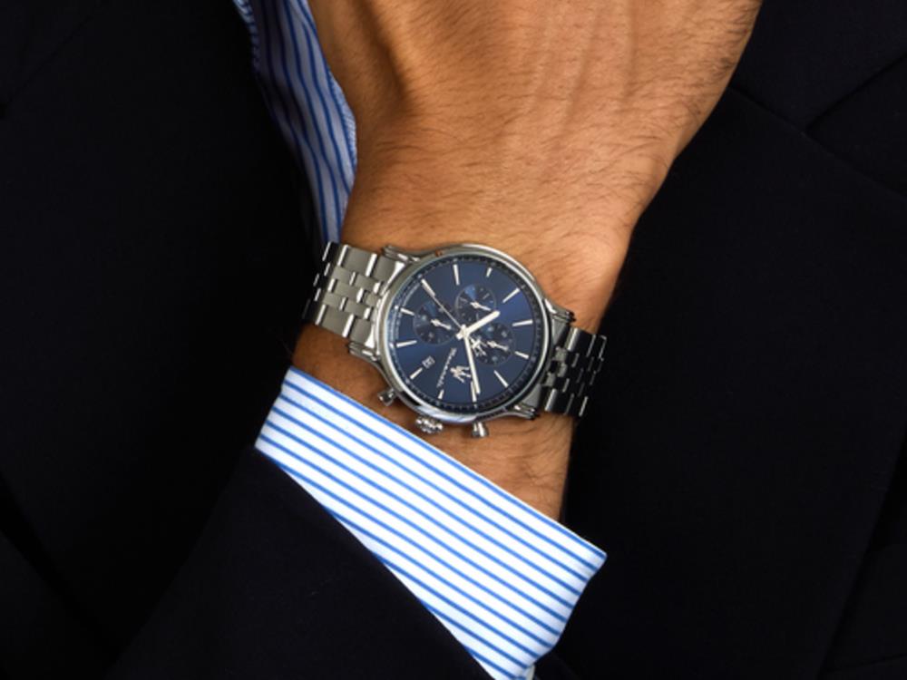 Reloj de Cuarzo Maserati Epoca Slim, Azul, 40 mm, Cristal mineral, R8873618039