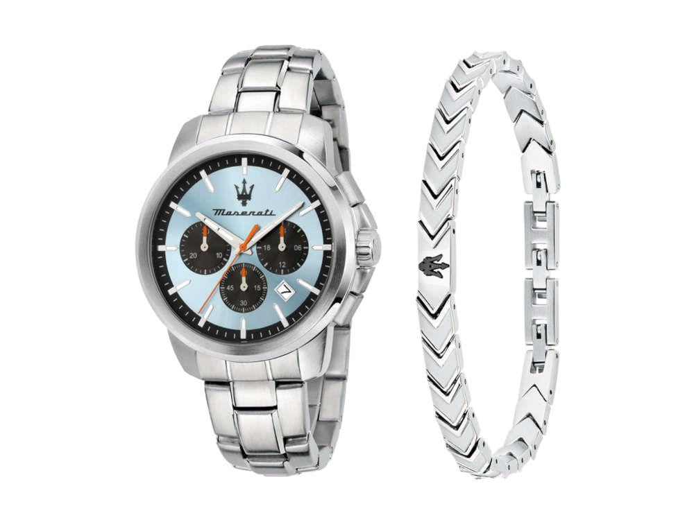 Reloj de Cuarzo Maserati Successo, Azul Celeste, 42 mm, R8873621045
