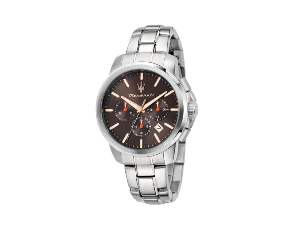 Reloj de Cuarzo Maserati Successo, Marrón, 42 mm, Cristal mineral R8873621050