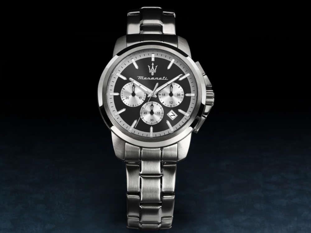 Reloj de Cuarzo Maserati Successo, Negro, 42 mm, Cristal mineral R8873621052