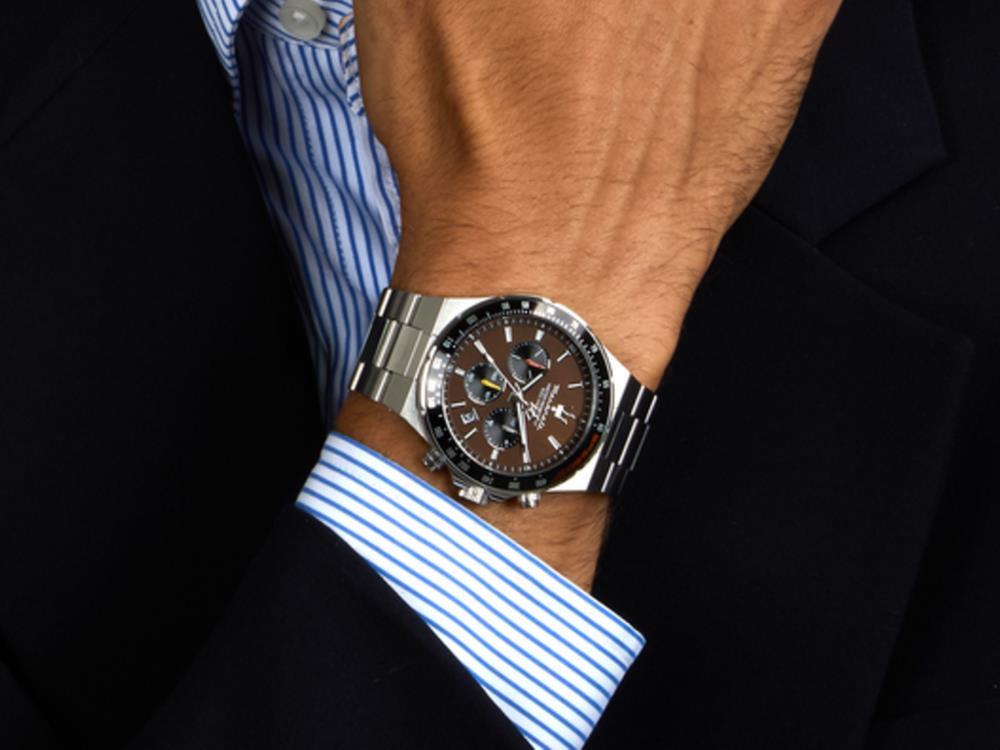 Reloj de Cuarzo Maserati Sfida, Marrón, 41 mm, Cristal mineral, R8873640026