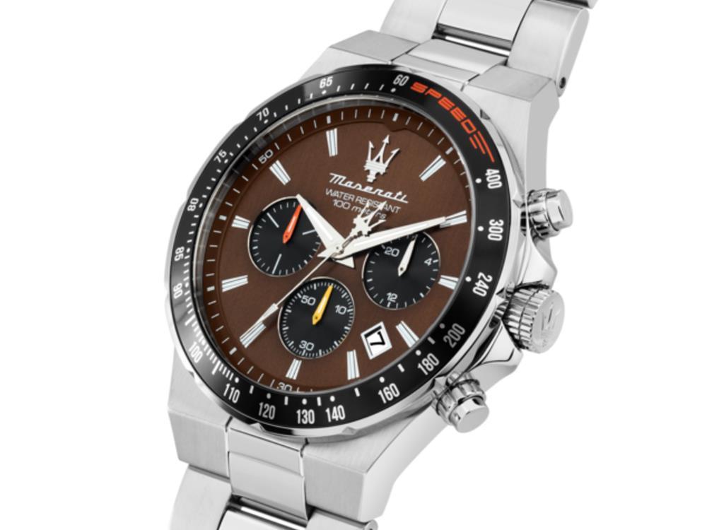 Reloj de Cuarzo Maserati Sfida, Marrón, 41 mm, Cristal mineral, R8873640026