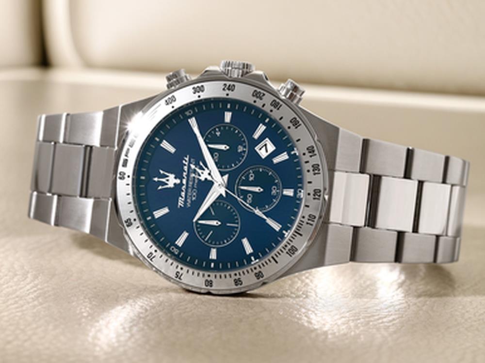 Reloj de Cuarzo Maserati Sfida, Azul, 41 mm, Cristal mineral, R8873640029