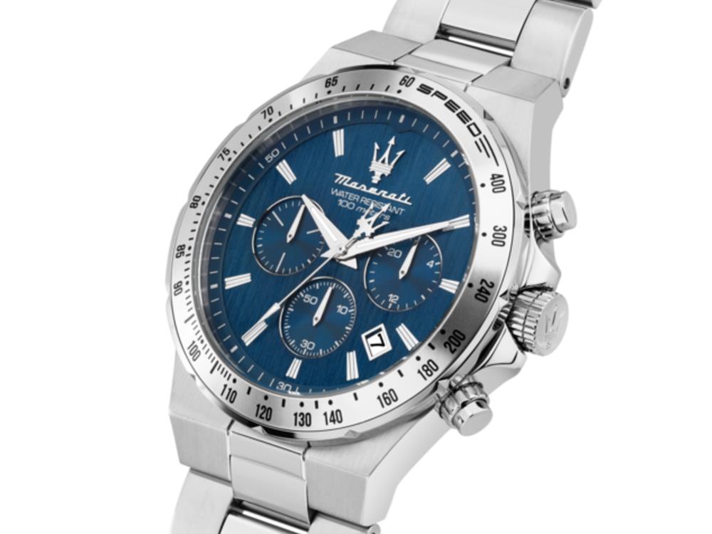 Reloj de Cuarzo Maserati Sfida, Azul, 41 mm, Cristal mineral, R8873640029
