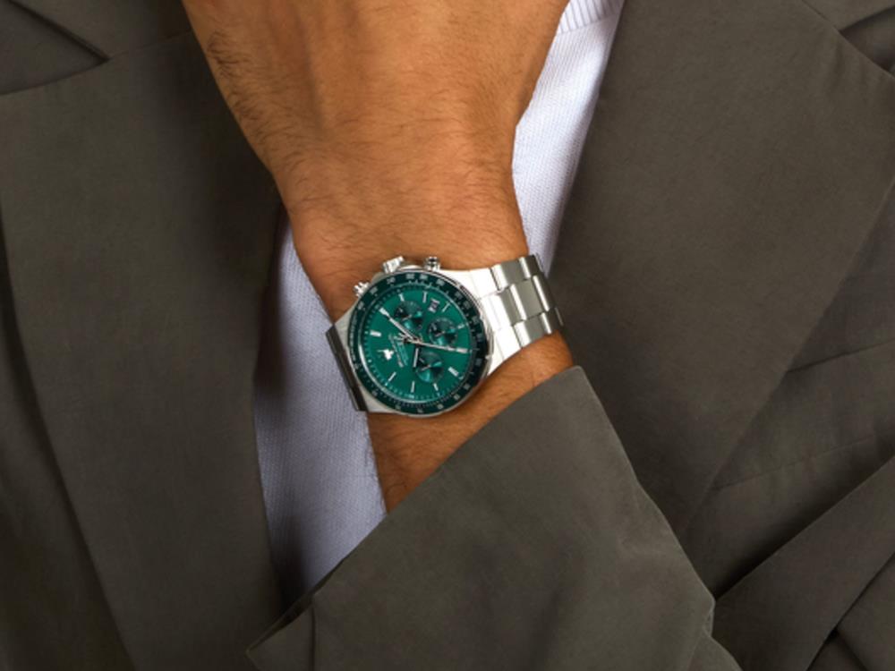 Reloj de Cuarzo Maserati Sfida, Verde, 41 mm, Cristal mineral, R8873640030