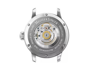Reloj Automático Meistersinger Perigraph, SW 200, 43 mm, Blanco, AM1001G-MGB20