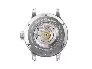 Reloj Automático Meistersinger Perigraph, SW 300, 38 mm, Blanco, BM1101G-MIL18