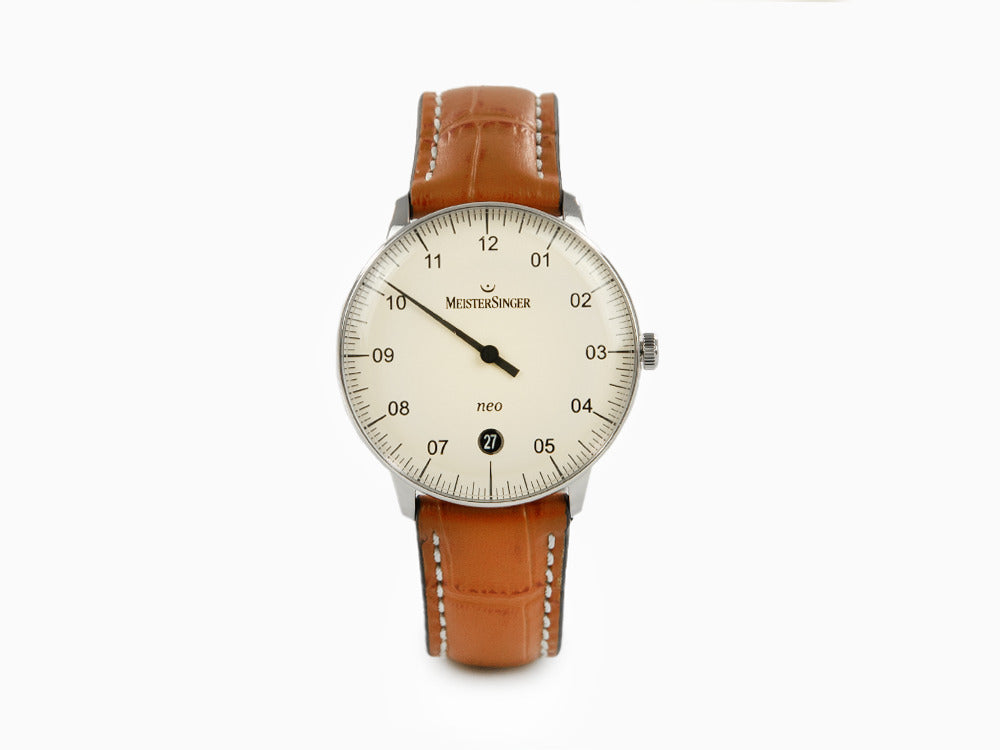 Reloj Automático Meistersinger Neo Ivory, 36 mm, Cognac, NE903N-SG03W