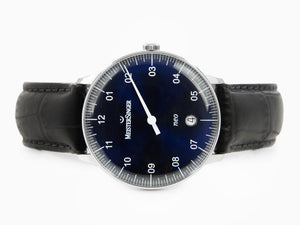 Reloj Automático Meistersinger Neo Sunburst Blue, 36 mm, Negro, NE908N-SG01