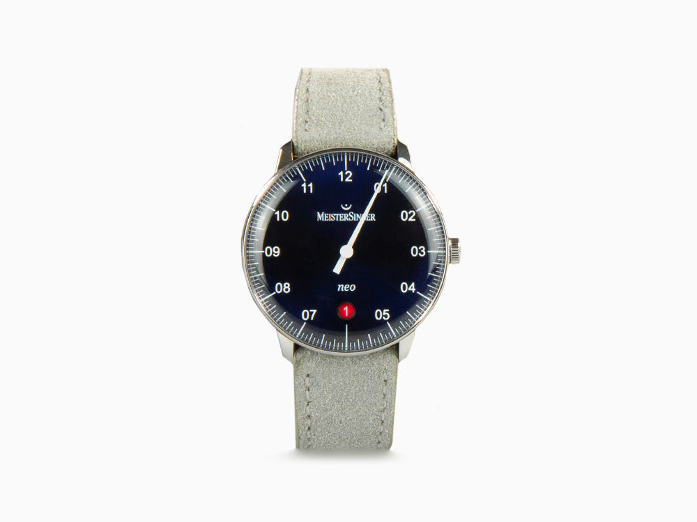 Reloj Automático Meistersinger Neo, ETA 2824-2, 36mm. Correa piel, NE908N-SV16