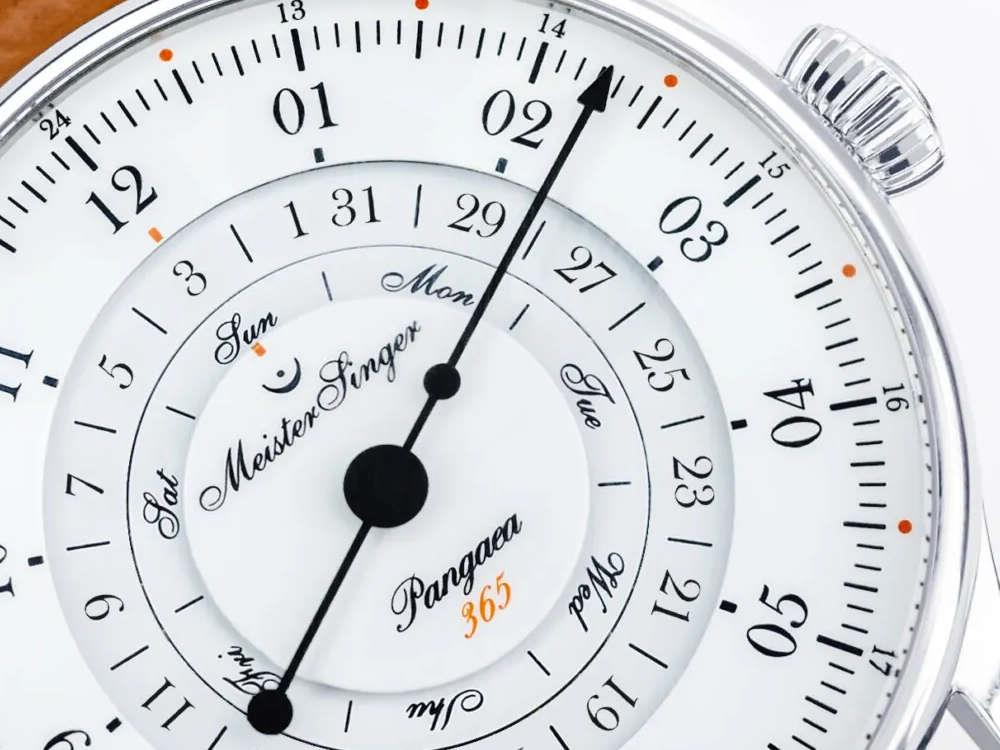 Reloj Automático Meistersinger Pangaea Day Date, 40 mm, Blanco, PDD365901-SG03W