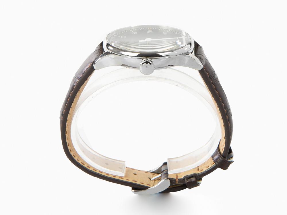 Reloj Automático Meistersinger Pangaea Date, 40 mm, Negro, Piel, PMD907D