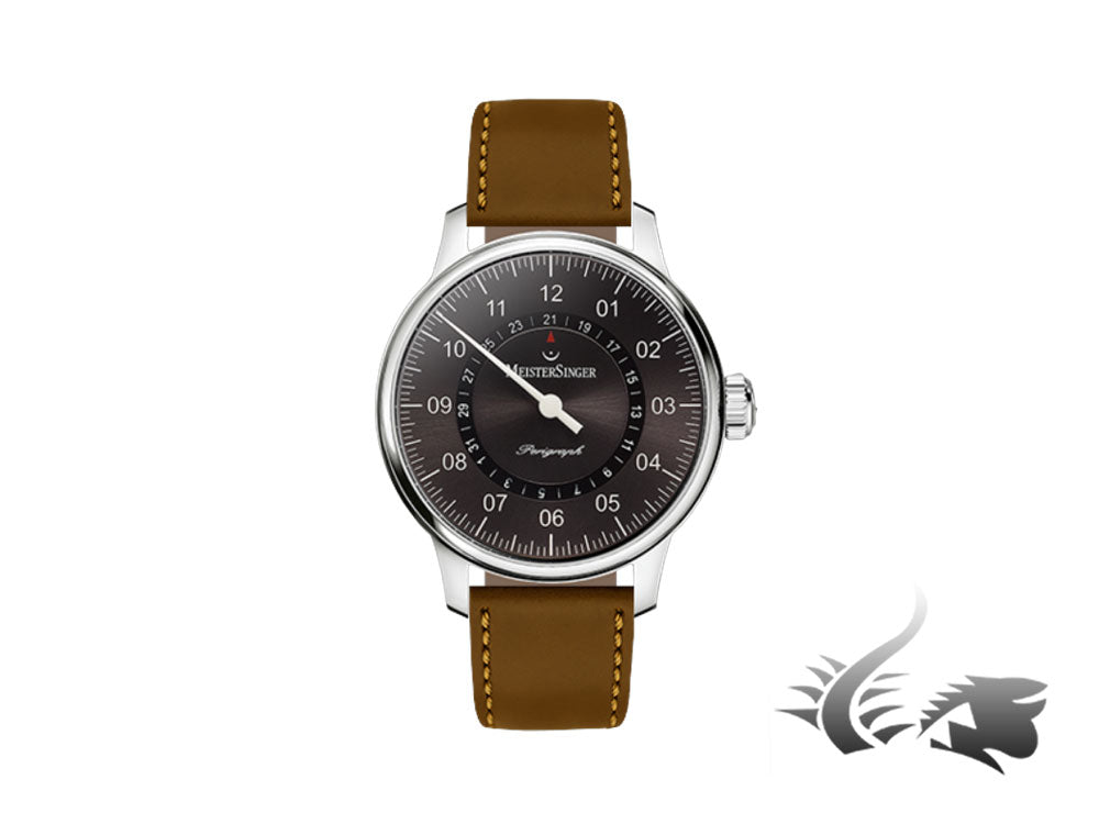 Reloj Automático Meistersinger Perigraph, ETA 2824-2, Antracita, AM1007-SCF03
