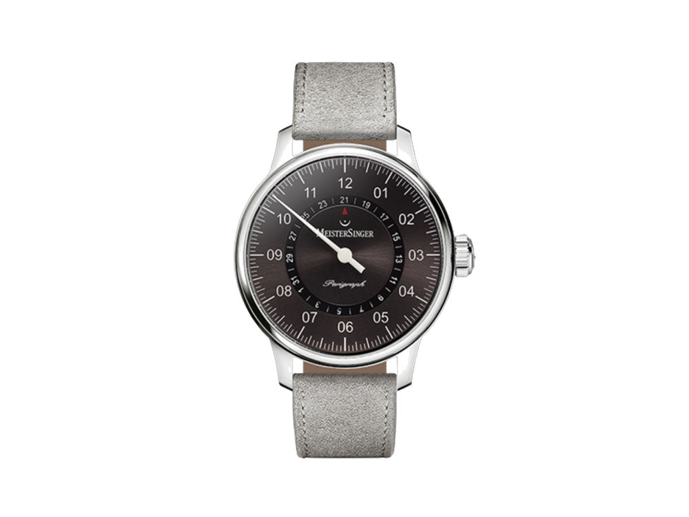 Reloj Automático Meistersinger Perigraph, ETA 2824-2, 43mm, Piel, AM1007-SV06
