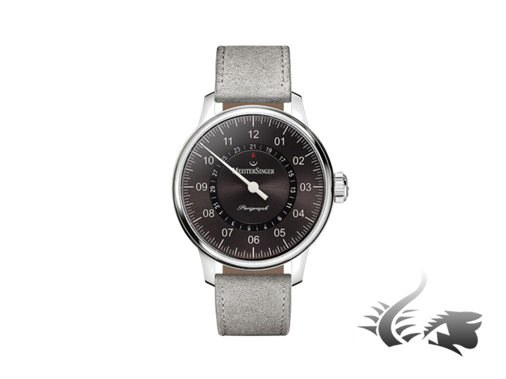 Reloj Automático Meistersinger Perigraph, ETA 2824-2, 43mm, Piel, AM1007-SV06