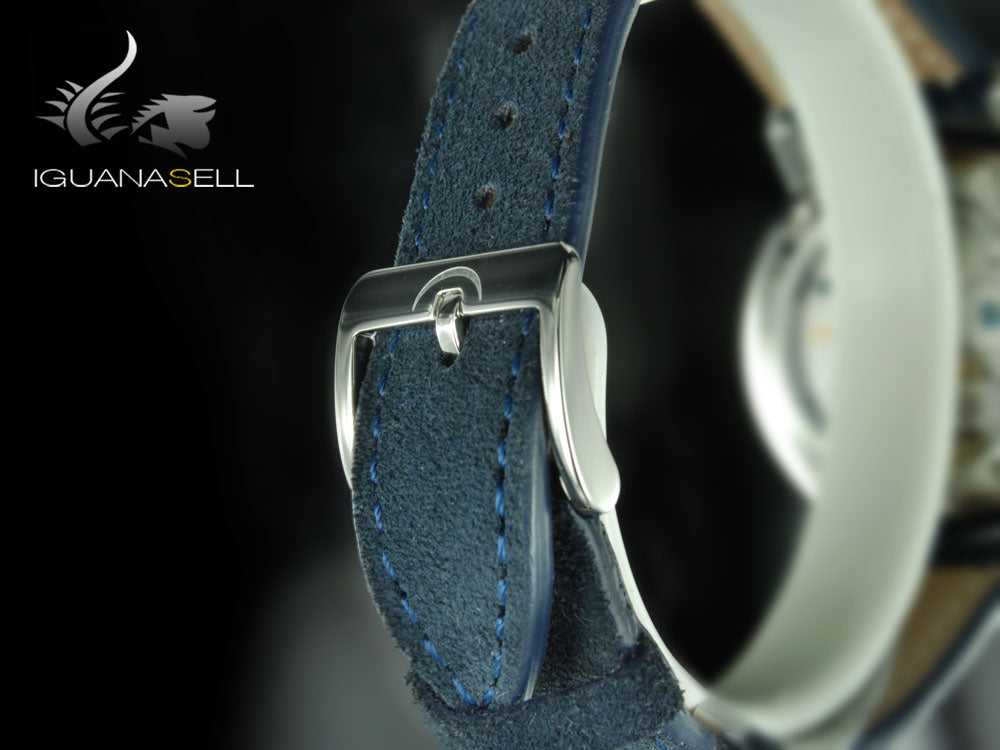 Reloj Meistersinger Phanero, Carga manual, SW 210, Azul, 35mm, PH308-SV14
