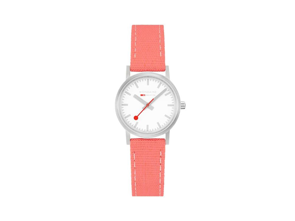 Reloj de Cuarzo Mondaine Classic, Blanco, 30 mm, Correa textil, A658.30323.17SBP