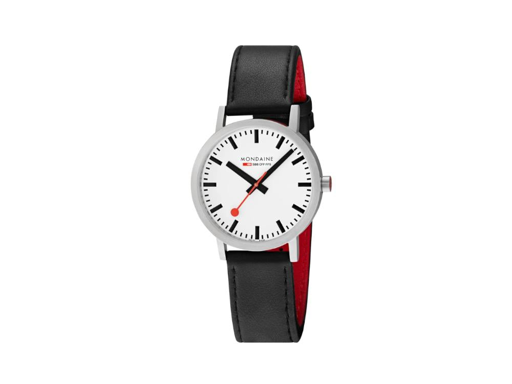 Reloj de Cuarzo Mondaine Classic, Blanco, 40 mm, Piel, A660.30360.16SBB