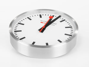 Reloj de Cuarzo Mondaine Clocks, Aluminio, Blanco, 25 cm, MSM.25S11