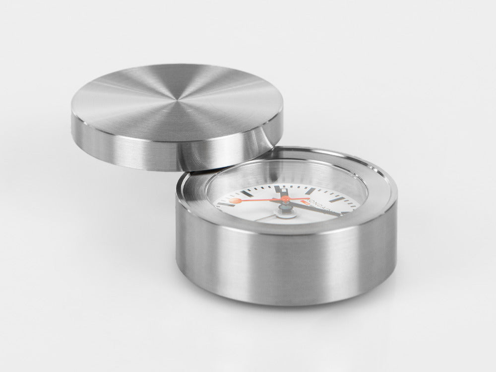 Reloj de Viaje de Cuarzo Mondaine Clocks, Blanco, 50mm, MSM.64410
