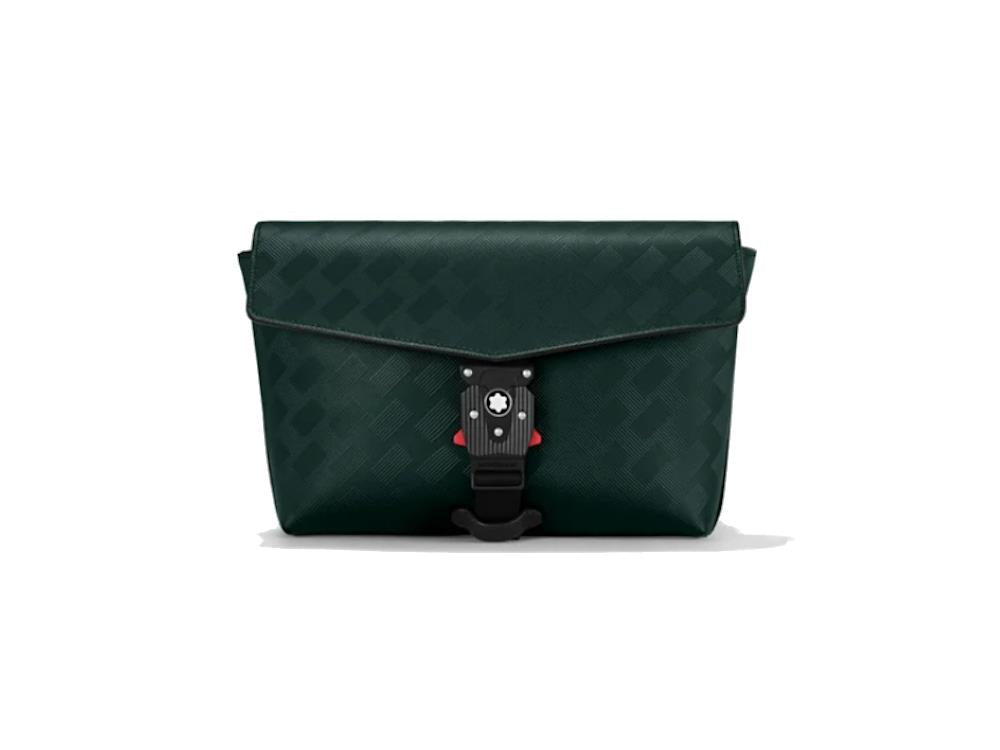 Bolso Envelope Montblanc Extreme 3.0, Piel, Tejido Suave, Verde, Solapa, 130615